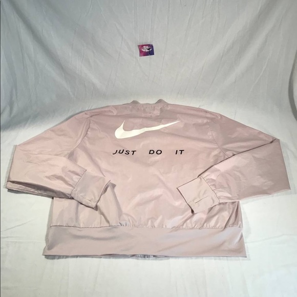 Womenโs Nike Just Do It Swoosh Logo Graphic Full Zip Jacket Size XL - Picture 7 of 12